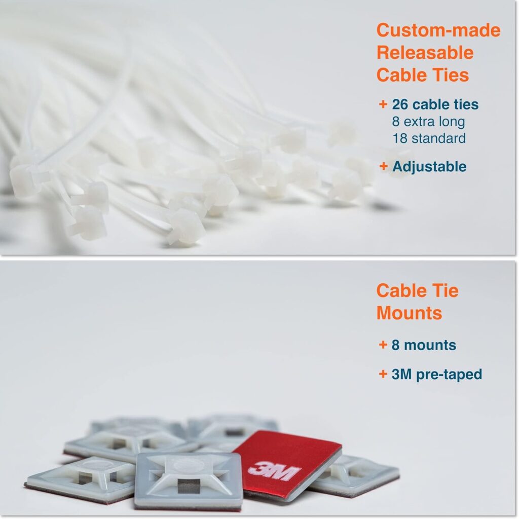 Roving Cove Stair Banister Guard 15ft x 3ft, Railing Safety Net for Baby Proofing, Child Safety Stairway Cover, Balcony Mesh Netting, Pearl White