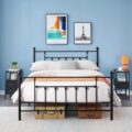 VECELO Queen Size Metal Bed Frame Review