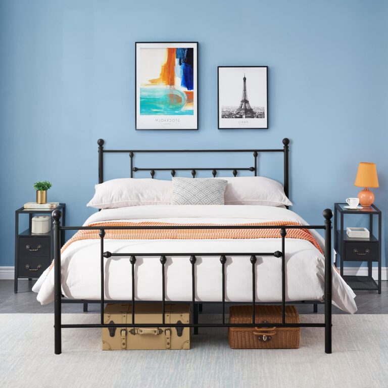 VECELO Queen Size Metal Bed Frame Review