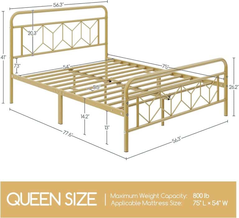 Yaheetech Metal Platform Bed Frame Review