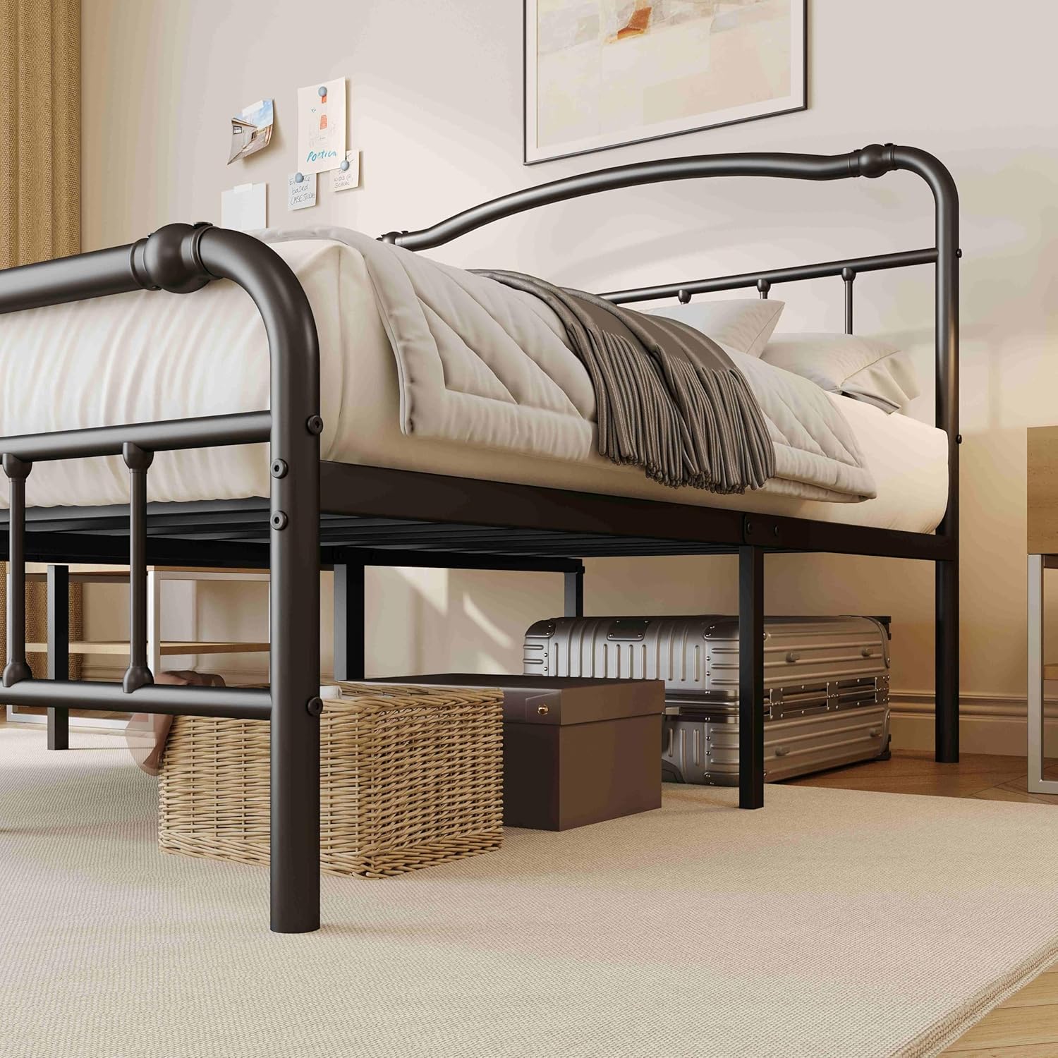 ZIYOO Vintage-Inspired Metal Bed Frame Review