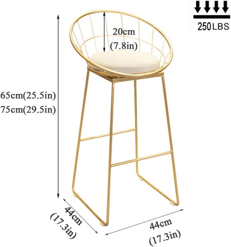 Golden Wrought Iron Bar Stools Review