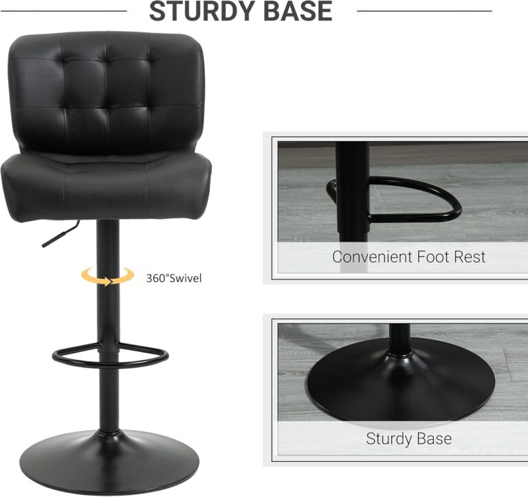 HOMCOM Bar Height Bar Stools Review