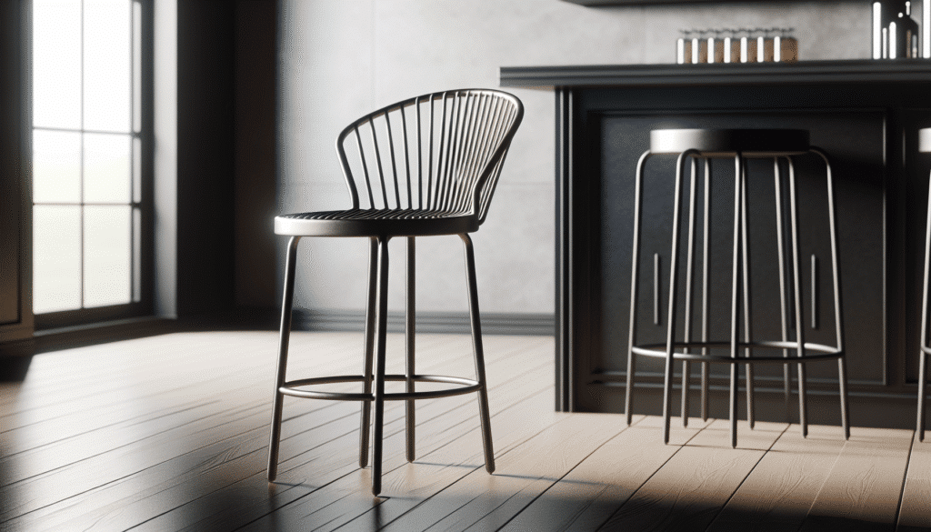 RXBFD Nordic Wrought Iron Bar Stool, Modern Dressing Chair, Ergonomically Designed, for Kitchen | Breakfast | Counter | Conservatory | CafÃ© | Pub