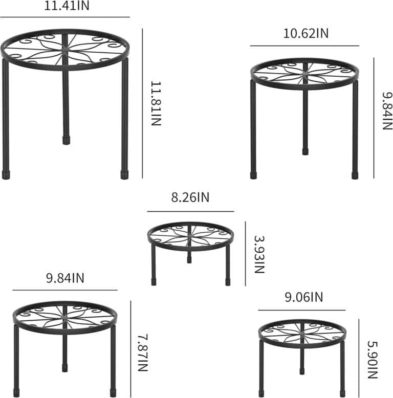 5-Pack Decent Metal Plant Stands Review