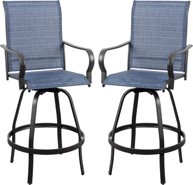 Vongrasig Patio Swivel Bar Chairs Review