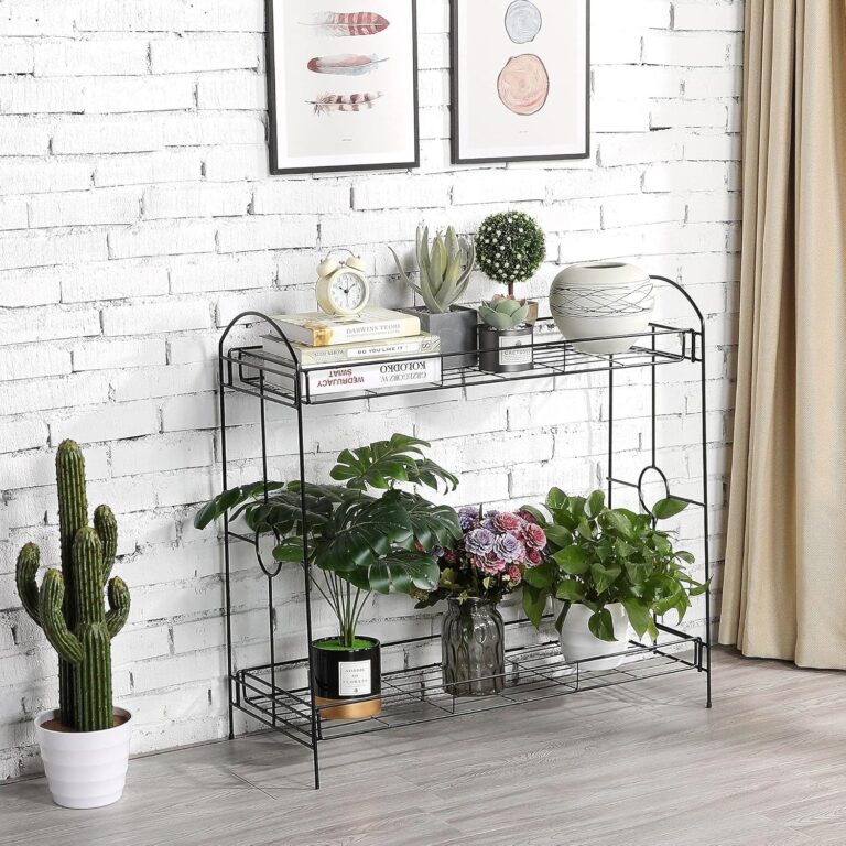 Topeakmart 2-Tier Metal Plant Stand Review