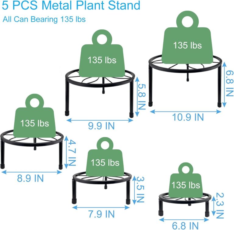 5 Packs Metal Plant Stand Indoor Review