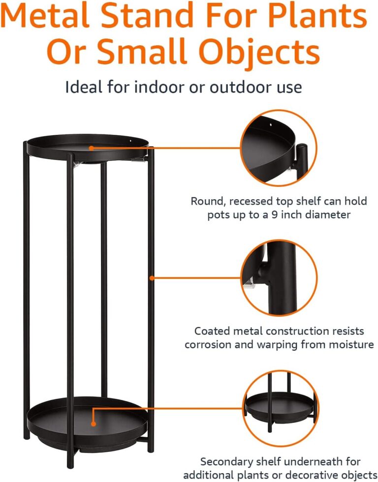 Amazon Basics Two-Tier Metal Plant Stand Review